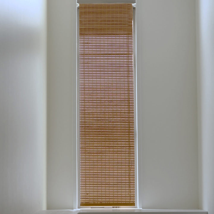 シェード天然木小窓用すだれシェード突っ張り棒付き35×130cm