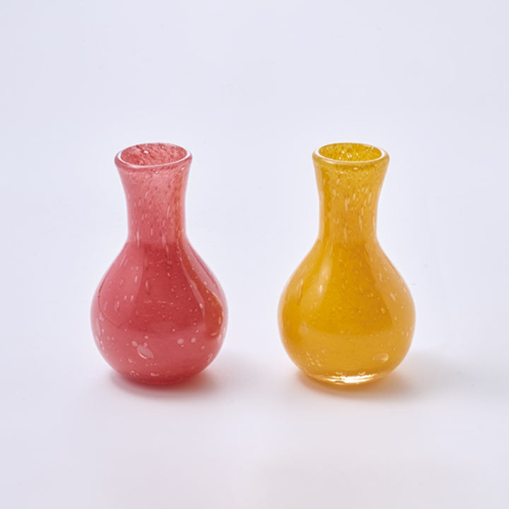 花瓶DGガラスアクビーガラス直径10×高さ16.5cm