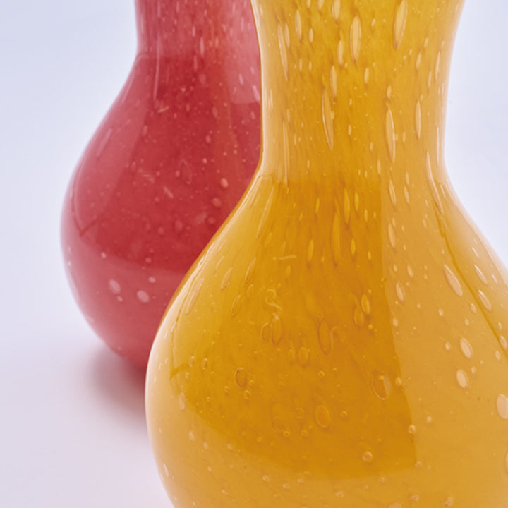 花瓶DGガラスアクビーガラス直径10×高さ16.5cm