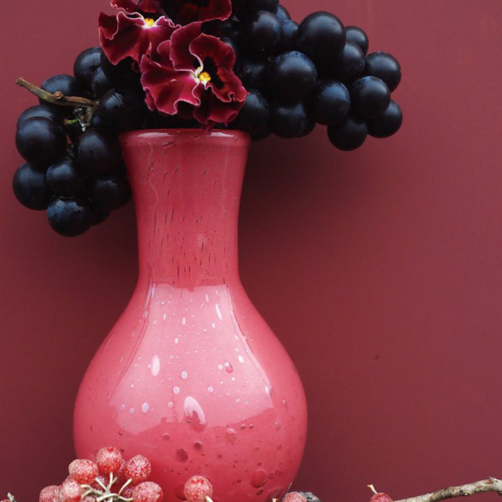 花瓶DGガラスアクビーガラス直径10×高さ16.5cm