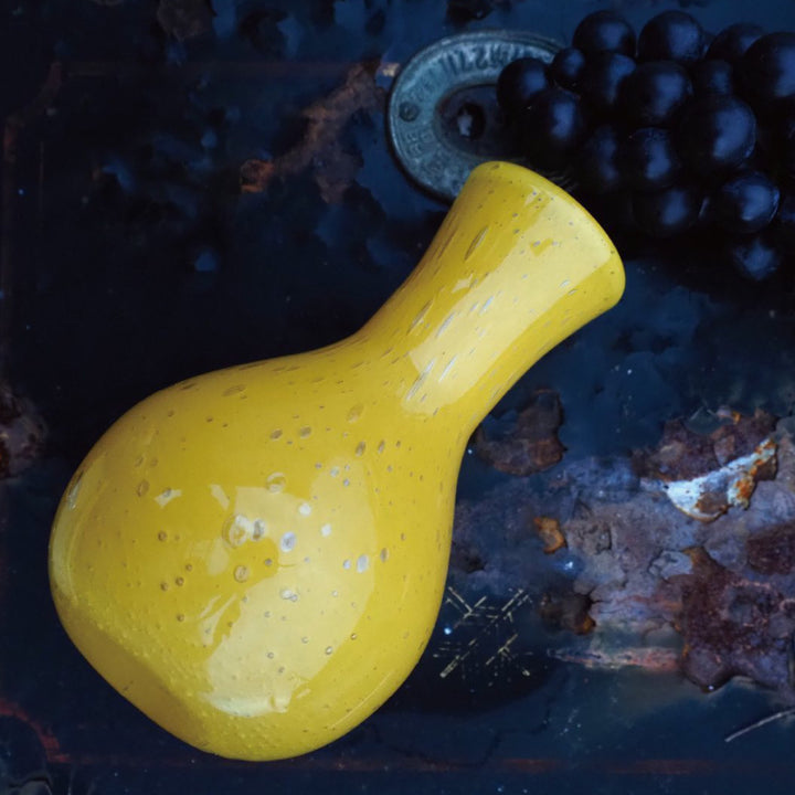 花瓶DGガラスアクビーガラス直径10×高さ16.5cm