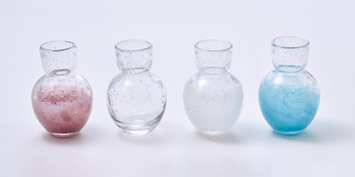 花瓶DGニキュガラスガラス直径9.5×高さ14.5cm