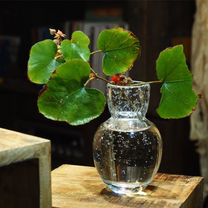 花瓶DGニキュガラスガラス直径9.5×高さ14.5cm