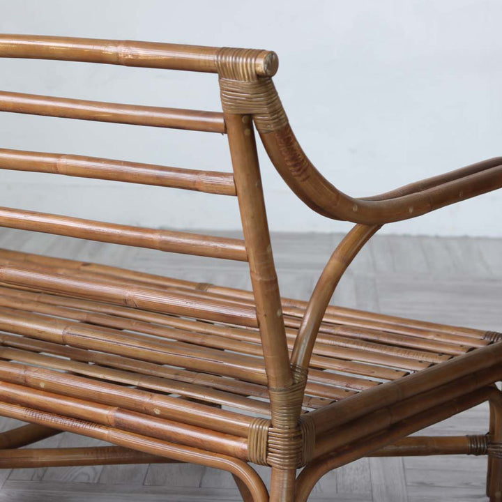 籐ソファ2人掛けクッション付アジアン家具Breeze幅122cm