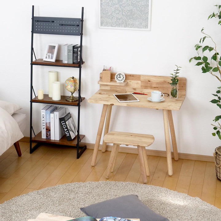 デスクスツールセット天然木