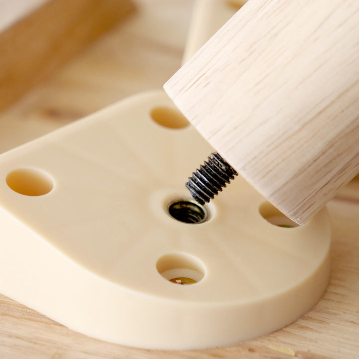 デスクスツールセット天然木