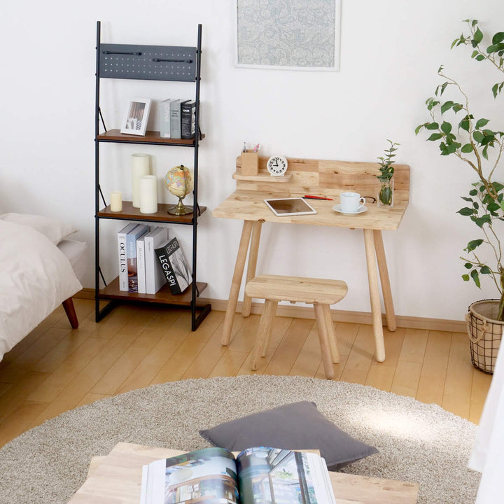 デスクスツールセット天然木