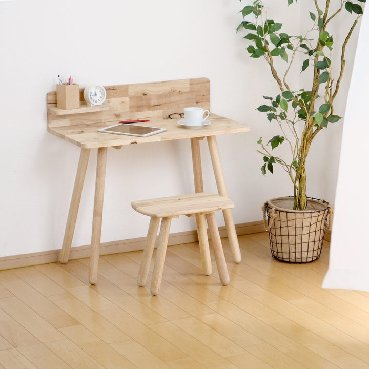 デスクスツールセット天然木