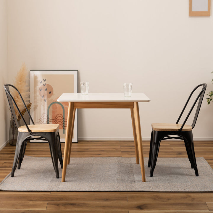 ダイニングチェア座面高44.5cm木製座面