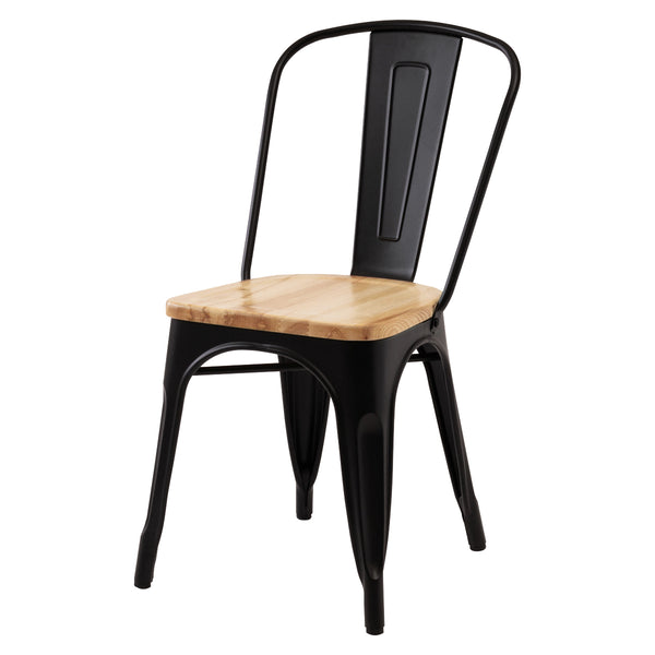 ダイニングチェア座面高44.5cm木製座面