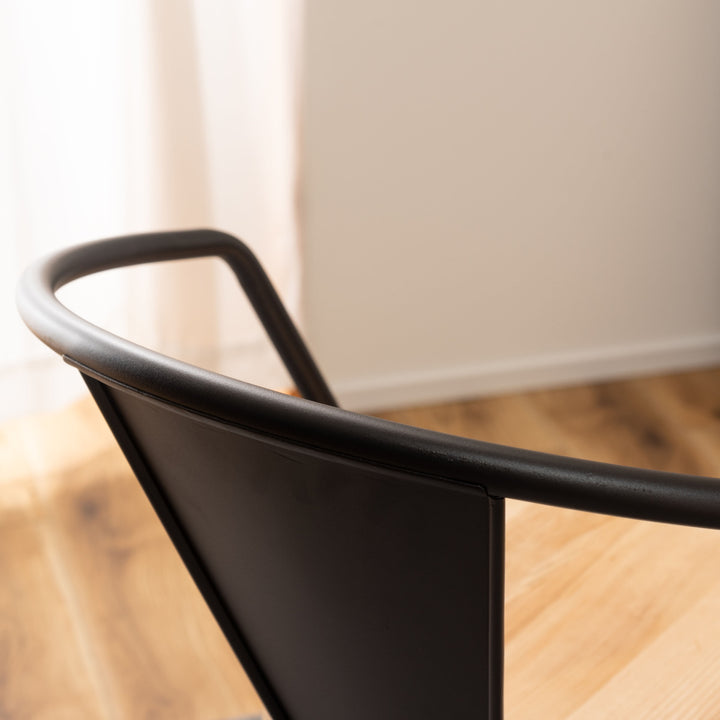 ダイニングチェア座面高44.5cm木製座面肘付き