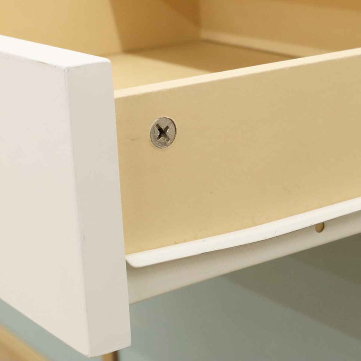 ローキャビネット北欧風引出し3枚扉幅150cm