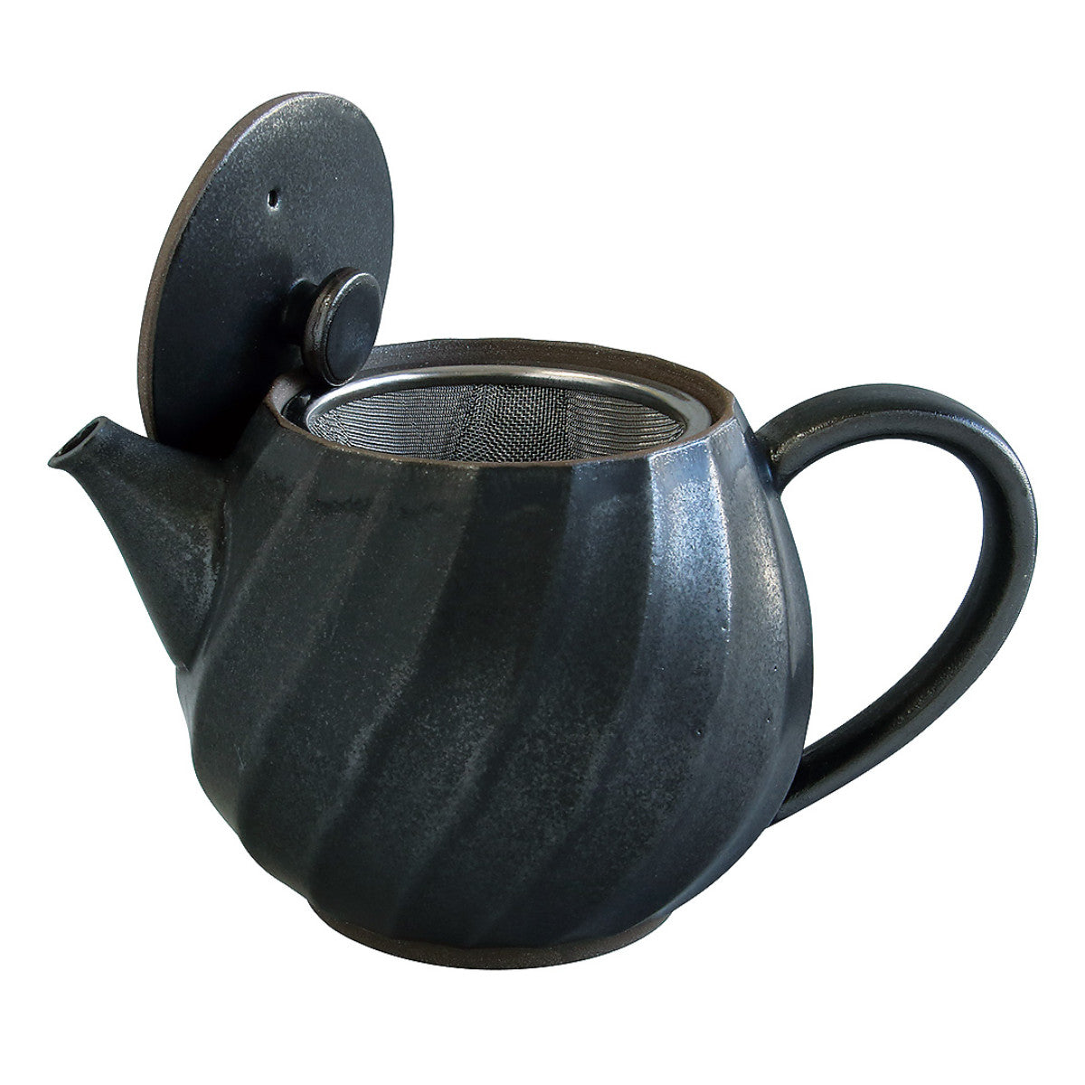 ティーポット 600ml 茶こし付き ねじり 藍花 陶器 波佐見焼 – ハウジー