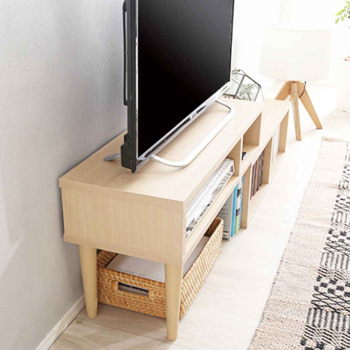 テレビ台伸縮式北欧風オープンタイプ幅75-135cm