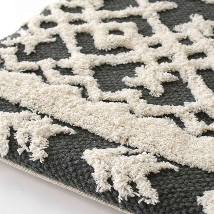 チェアパッド33×33cmボーホータッチモノトーンハンドメイド