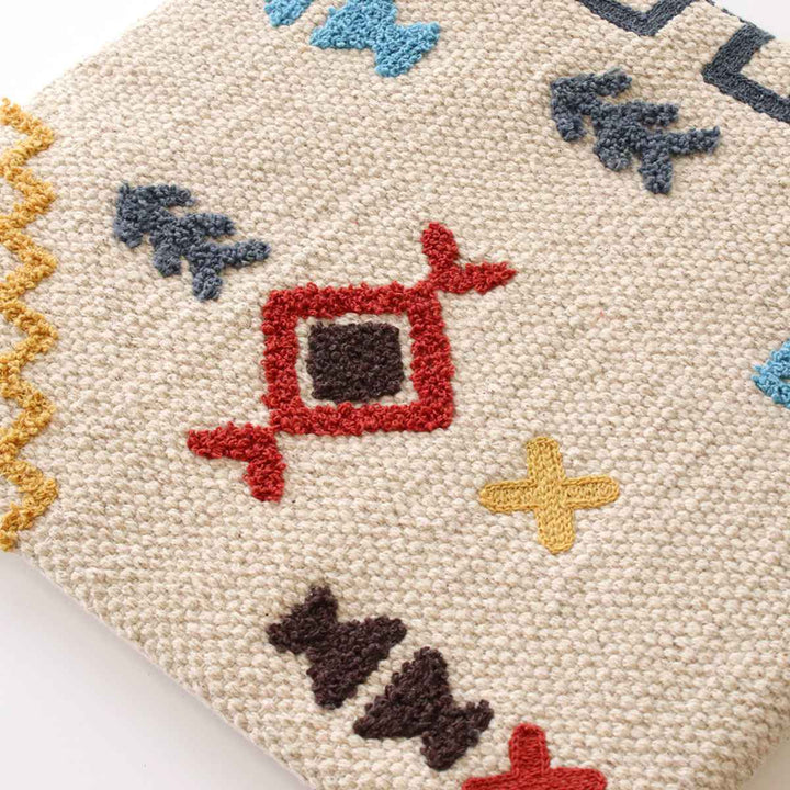チェアパッド33×33cmボーホータッチエスニックハンドメイド