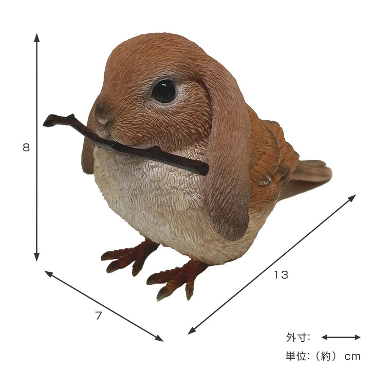 オブジェCHIMERABILLSPABBITウサギスズメ