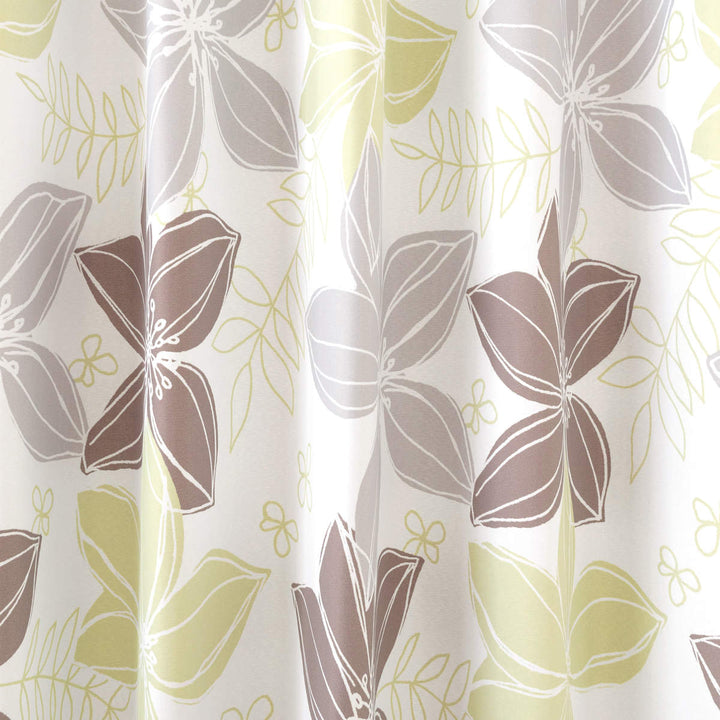 遮光カーテン2級遮光形状記憶花柄幅100cm×丈178cm2枚組