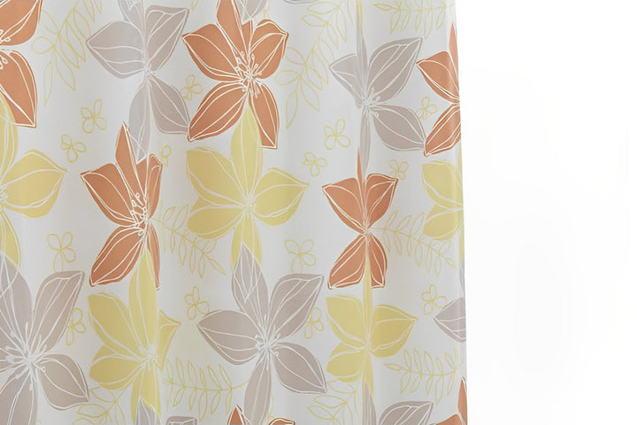 遮光カーテン2級遮光形状記憶花柄幅100cm×丈200cm2枚組