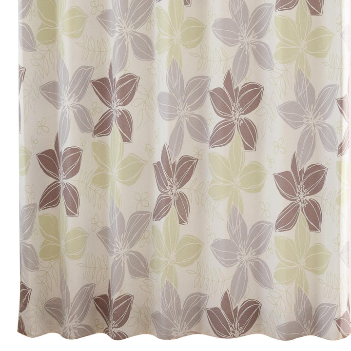 遮光カーテン2級遮光形状記憶花柄幅100cm×丈200cm2枚組