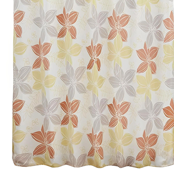 遮光カーテン2級遮光形状記憶花柄幅100cm×丈200cm2枚組