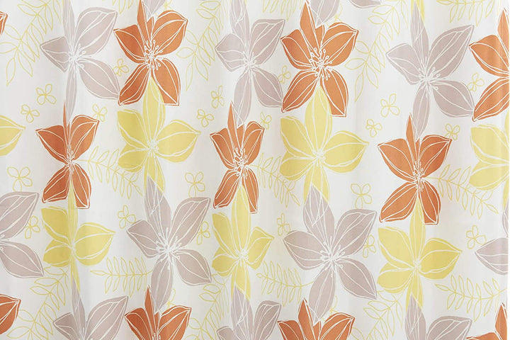 遮光カーテン2級遮光形状記憶花柄幅100cm×丈200cm2枚組