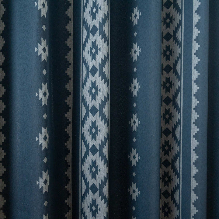 遮光カーテン2級遮光形状記憶北欧柄幅100～200cm×丈105～230cm