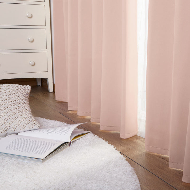 カーテンドレープカーテン2級遮光エコ100×135cm2枚組