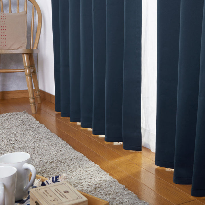 カーテンドレープカーテン2級遮光エコ100×135cm2枚組