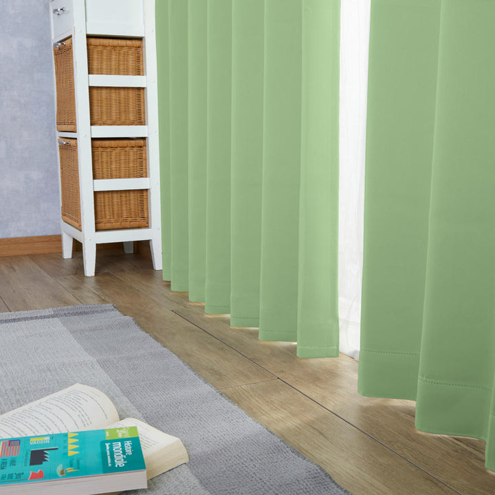 カーテンドレープカーテン2級遮光エコ100×135cm2枚組