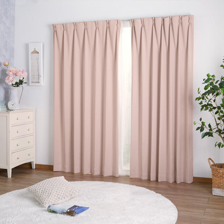 カーテンドレープカーテン2級遮光エコ100×135cm2枚組