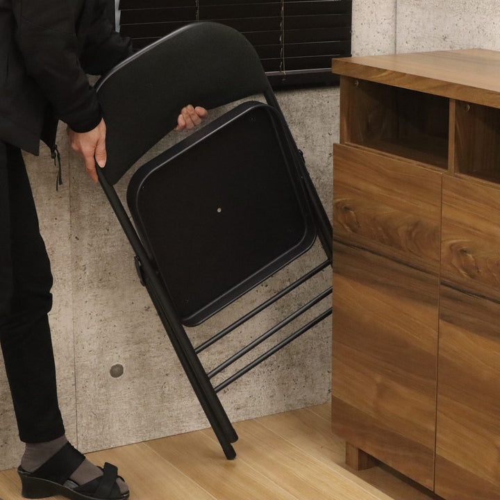 折りたたみ椅子座面高47cmスチールフレーム