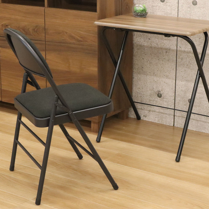 折りたたみ椅子座面高47cmスチールフレーム