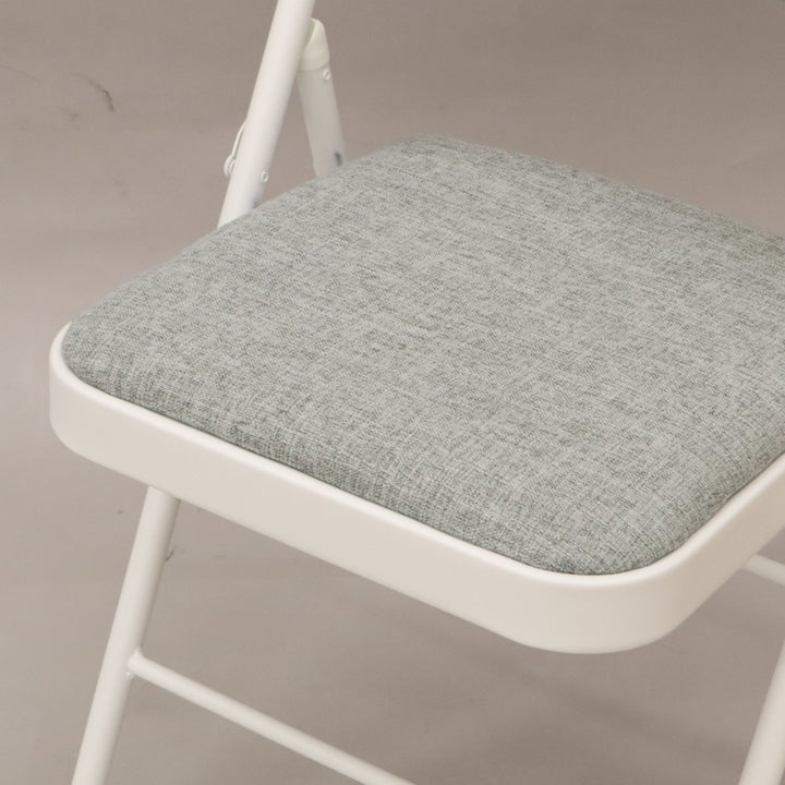 折りたたみ椅子2脚セット座面高47cmスチールフレーム