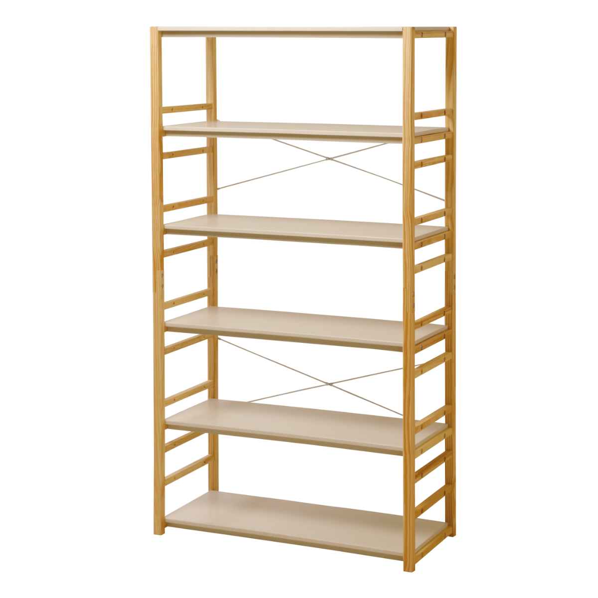 フリーラック 6段 天然木 オープンラック パレット 約幅85cm – ハウジー