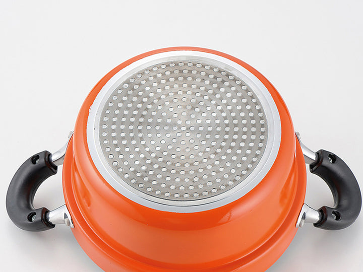 鍋フライパン6点セット18cmIH対応コンパクトマロンポットパン