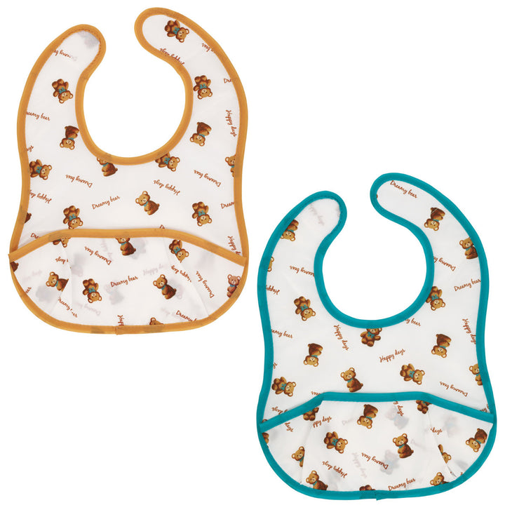 お食事エプロン2枚S薄手ぬいぐるみ携帯用