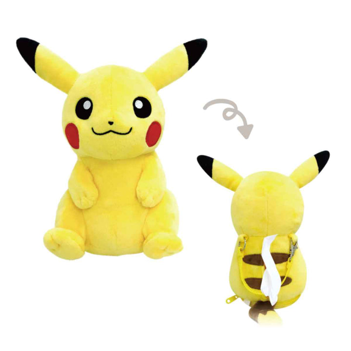 ポケットティッシュケースポケモンピカチュウ寝そべり