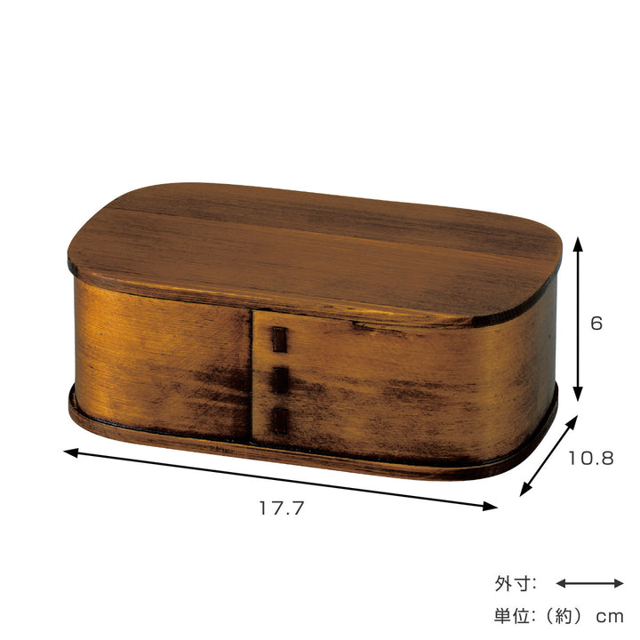 お弁当箱パッキン付木製わっぱ一段弁当1段700ml