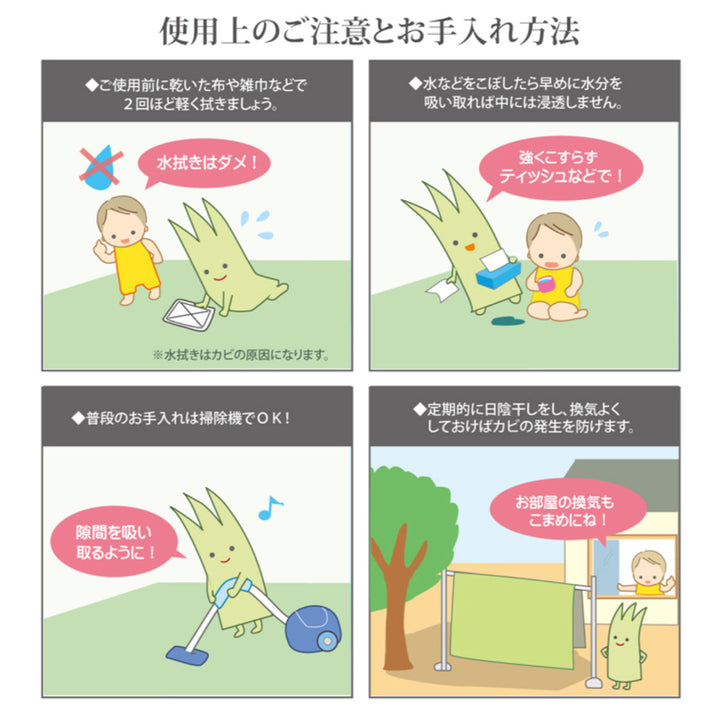 上敷き純国産い草カーペット双目織『松』本間3畳約191×286cm