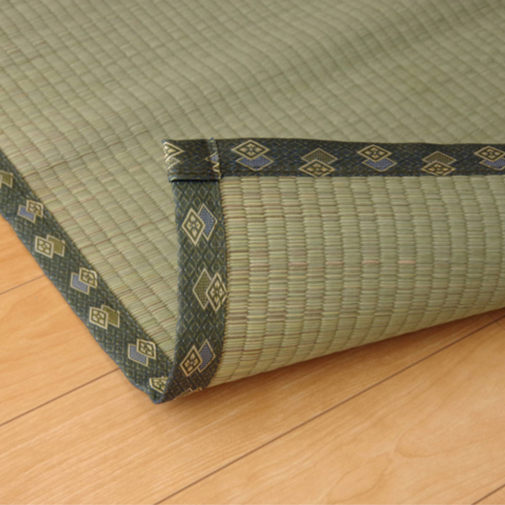 双目織 い草 上敷き/ラグマット (三六間8畳 約364×364cm) 日本製 撥水