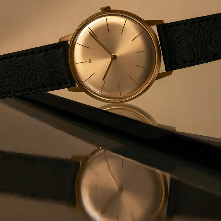 INSTRMNT DRESS WATCH 36MM GOLD / OLIVE NUBUCK LEATHER – ハウジー