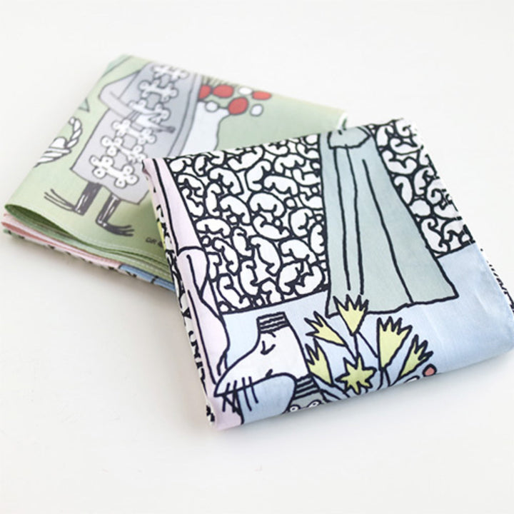 ムーミンハンカチ大判50×50cmMOOMINTRIBUTEWORKSHANDKERCHIEF