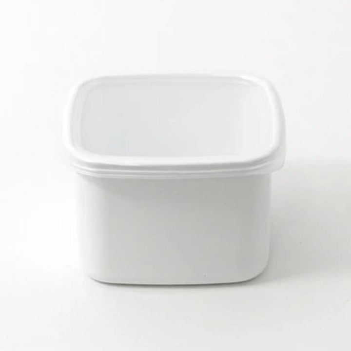 保存容器800ml野田琺瑯ホワイトシリーズスクエアMシール蓋付きWS-M