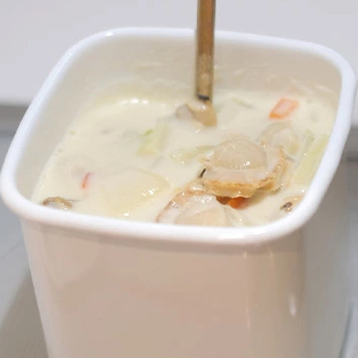 保存容器800ml野田琺瑯ホワイトシリーズスクエアMシール蓋付きWS-M