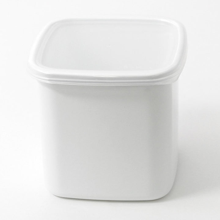 保存容器1.2L野田琺瑯ホワイトシリーズスクエアLシール蓋付きWS-L