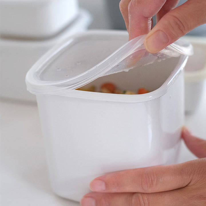 保存容器1.2L野田琺瑯ホワイトシリーズスクエアLシール蓋付きWS-L