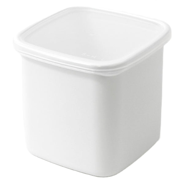 保存容器1.2L野田琺瑯ホワイトシリーズスクエアLシール蓋付きWS-L