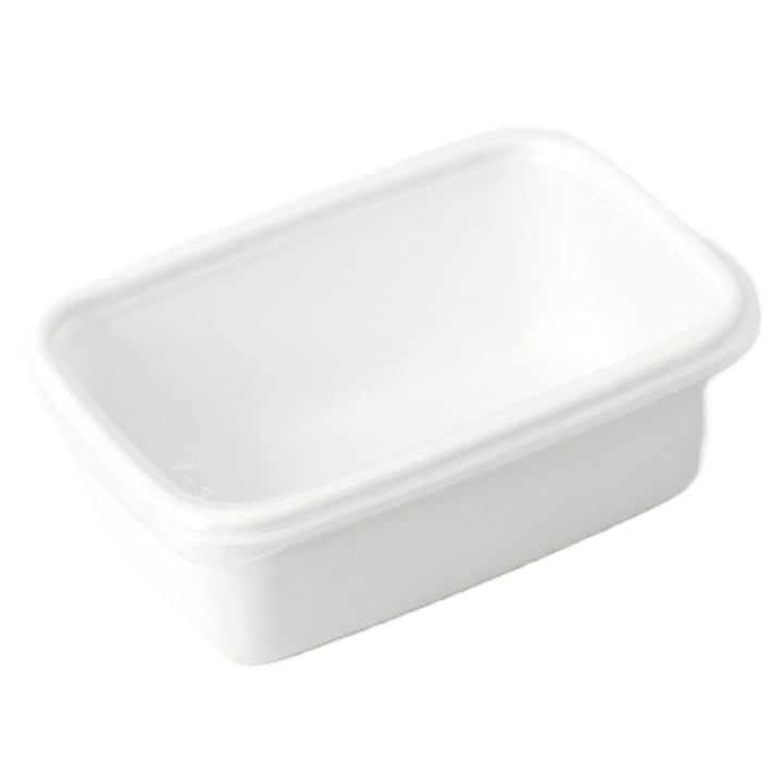 保存容器500ml野田琺瑯ホワイトシリーズレクタングル深型Sシール蓋付きWRF-S
