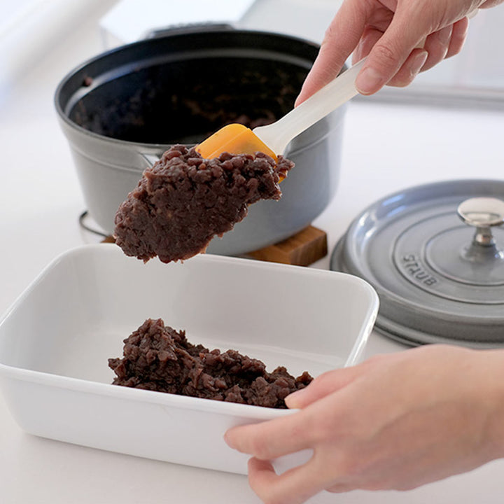 保存容器850ml野田琺瑯ホワイトシリーズレクタングル深型Mシール蓋付きWRF-M